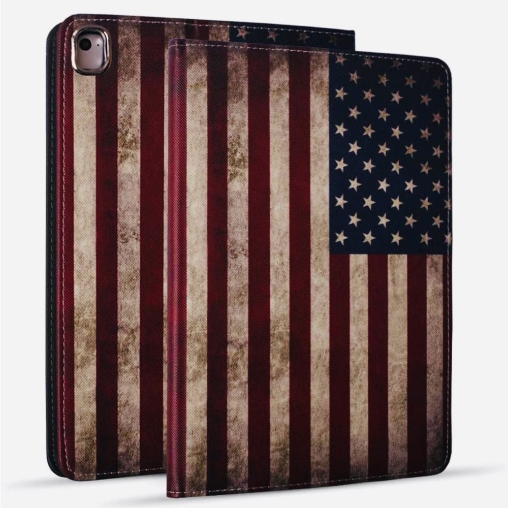 iPad Mini Protective Case Vintage American USA Flag NWT Adjustable